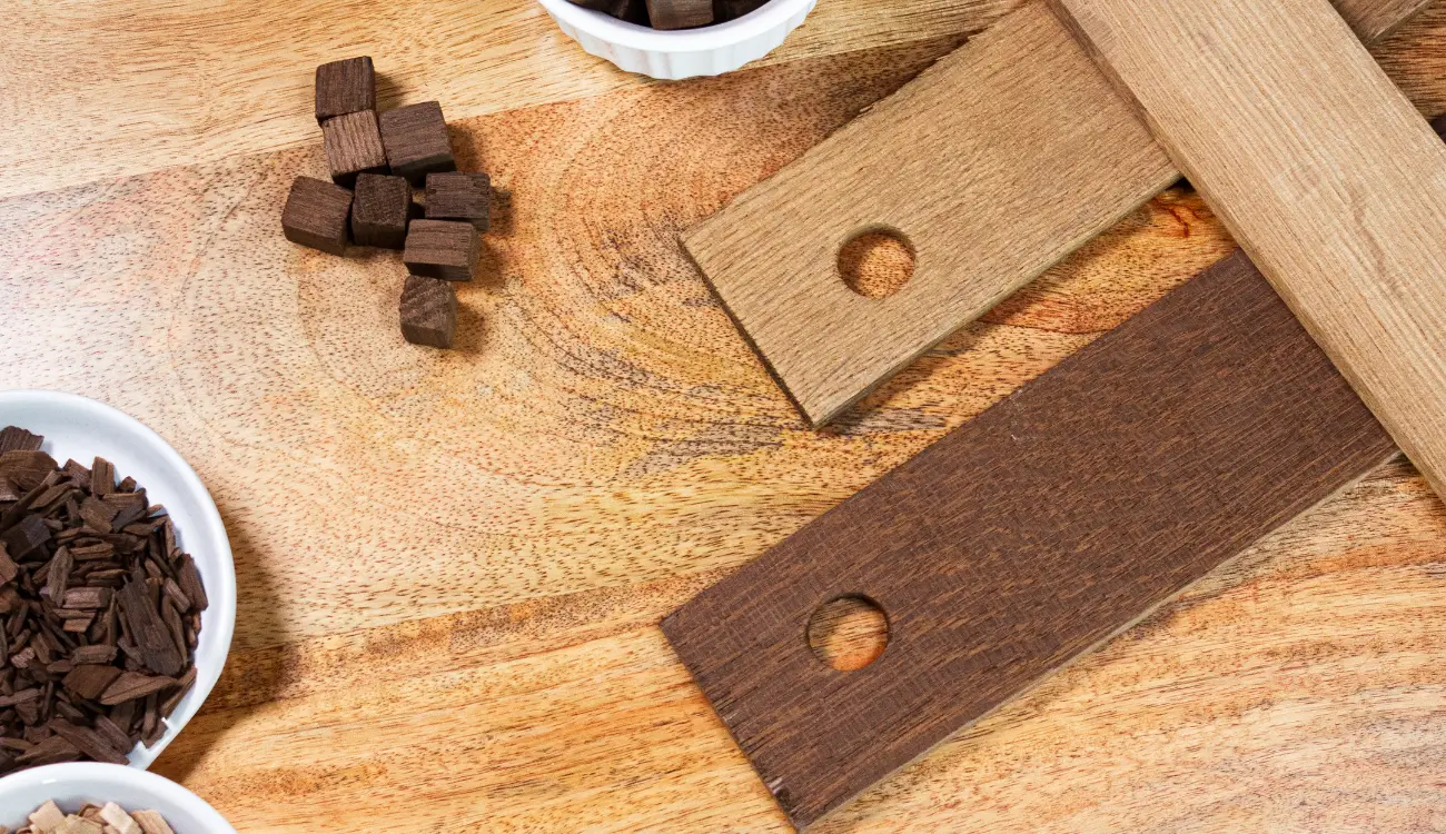 oak alternatives on a table